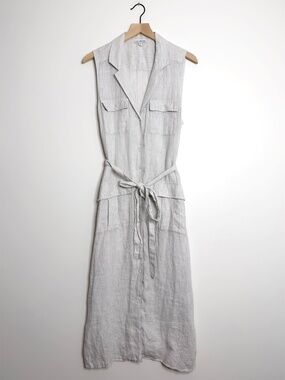 James Perse Linen Sleeveless Dress